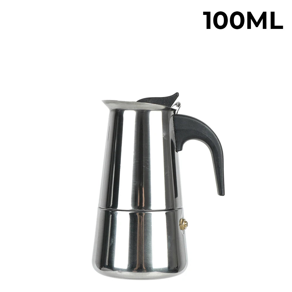 Premium Stainless Steel Moka Coffee Maker