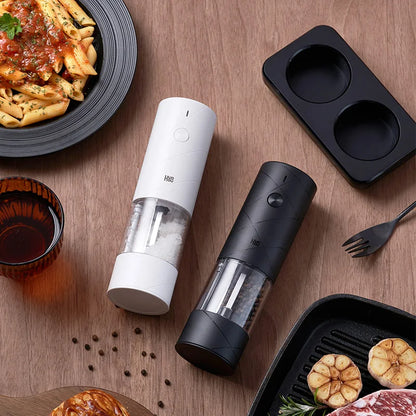 Premium Electric Grinder Set for Salt, Pepper, and Spices with Customisable Grinding Modes