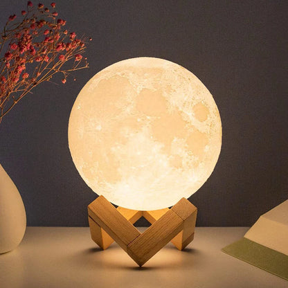 Moon Lamp – LED Night Light, Battery Powered & Starry Glow